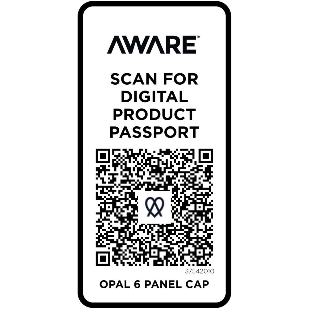 Opal 240 g/m² 6 panel Aware™ gerecyclede cap