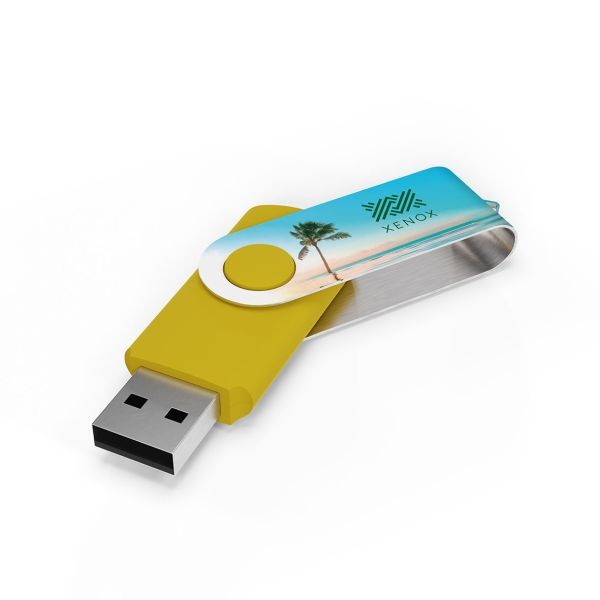 USB Stick Twister- Geel- 128GB 2.0