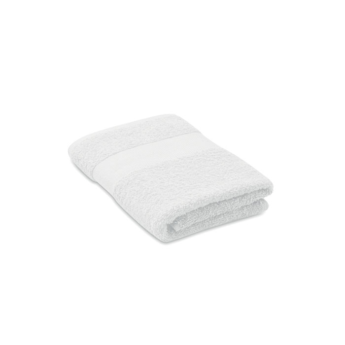 SERRY - Handdoek organisch 50x30cm - bedrukt of onbedrukt verkrijgbaar - Wit