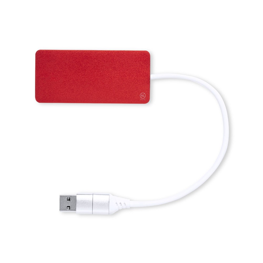 USB Hub Kalat - bedrukt of onbedrukt verkrijgbaar - ROJ