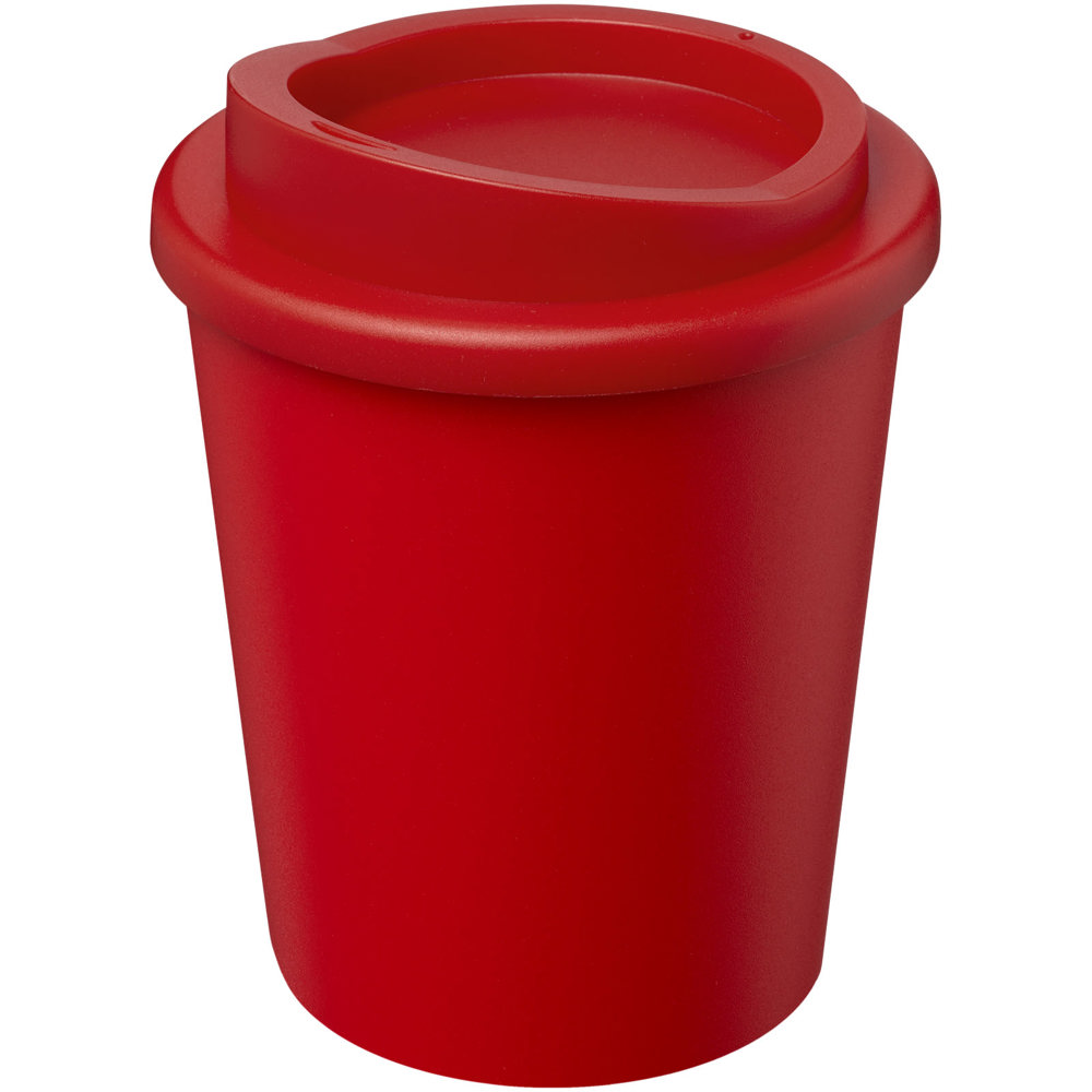 Americano® Espresso Eco 250 ml gerecyclede beker - met logo of onbedrukt bestellen - rood