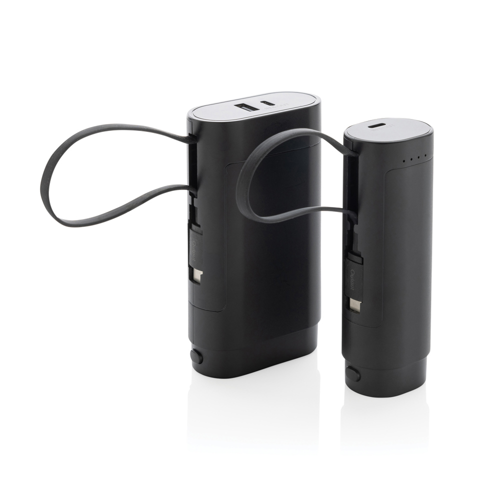 CycleCell 5000mAh powerbank met verwijderbare batterij - met logo of onbedrukt bestellen