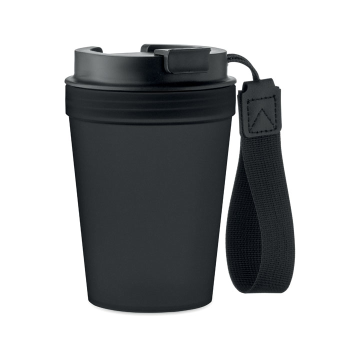 ISFORDEN TUMBLER - Enkelwandige beker 300ml - voor bedrijven en relatiegeschenken - zwart