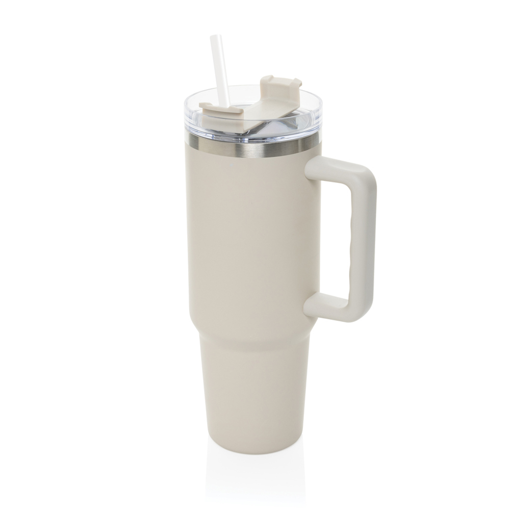 Peakflow RCS recycled staal beker 1200ML - kopen of bedrukken - warm brown (± PMS warm beige)