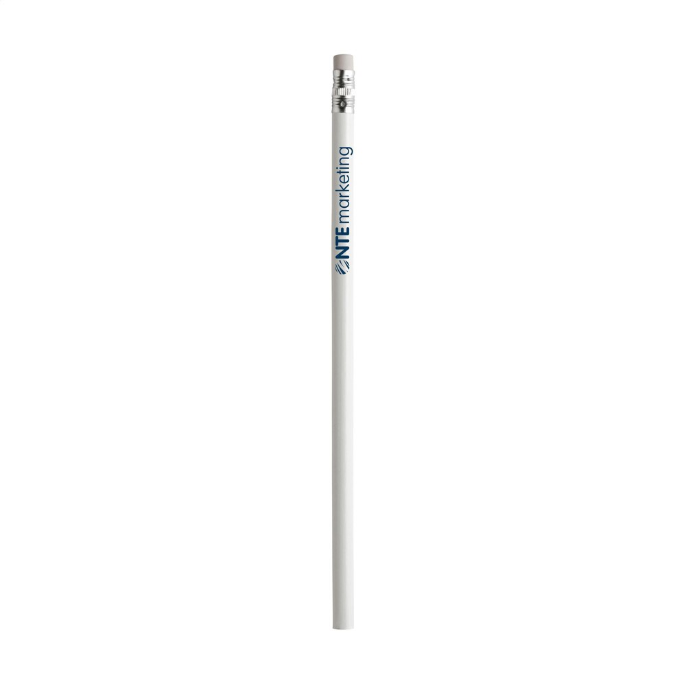 Topic gelakt potlood - wit (± PMS White)