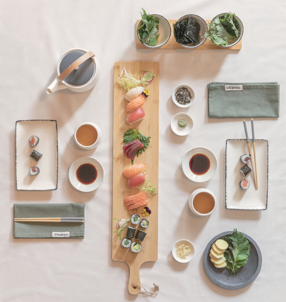 Ukiyo Aware™ 180gr 4-delige set recycled katoenen servetten