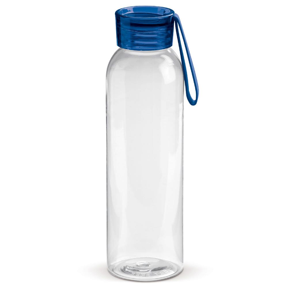 Waterfles Tritan 600ml - kopen of bedrukken - Transparant / Blauw