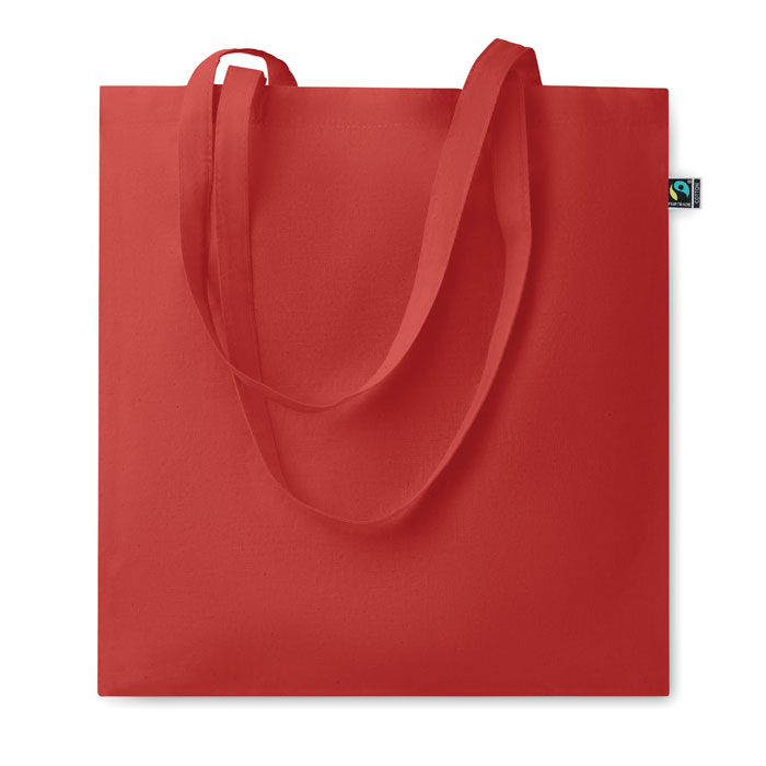 OSOLE COLOUR - Fairtrade boodschappentas 140gr - voor bedrijven en relatiegeschenken - rood