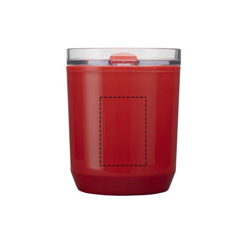 Hudson 180 ml dubbelwandige beker van gerecycled plastic