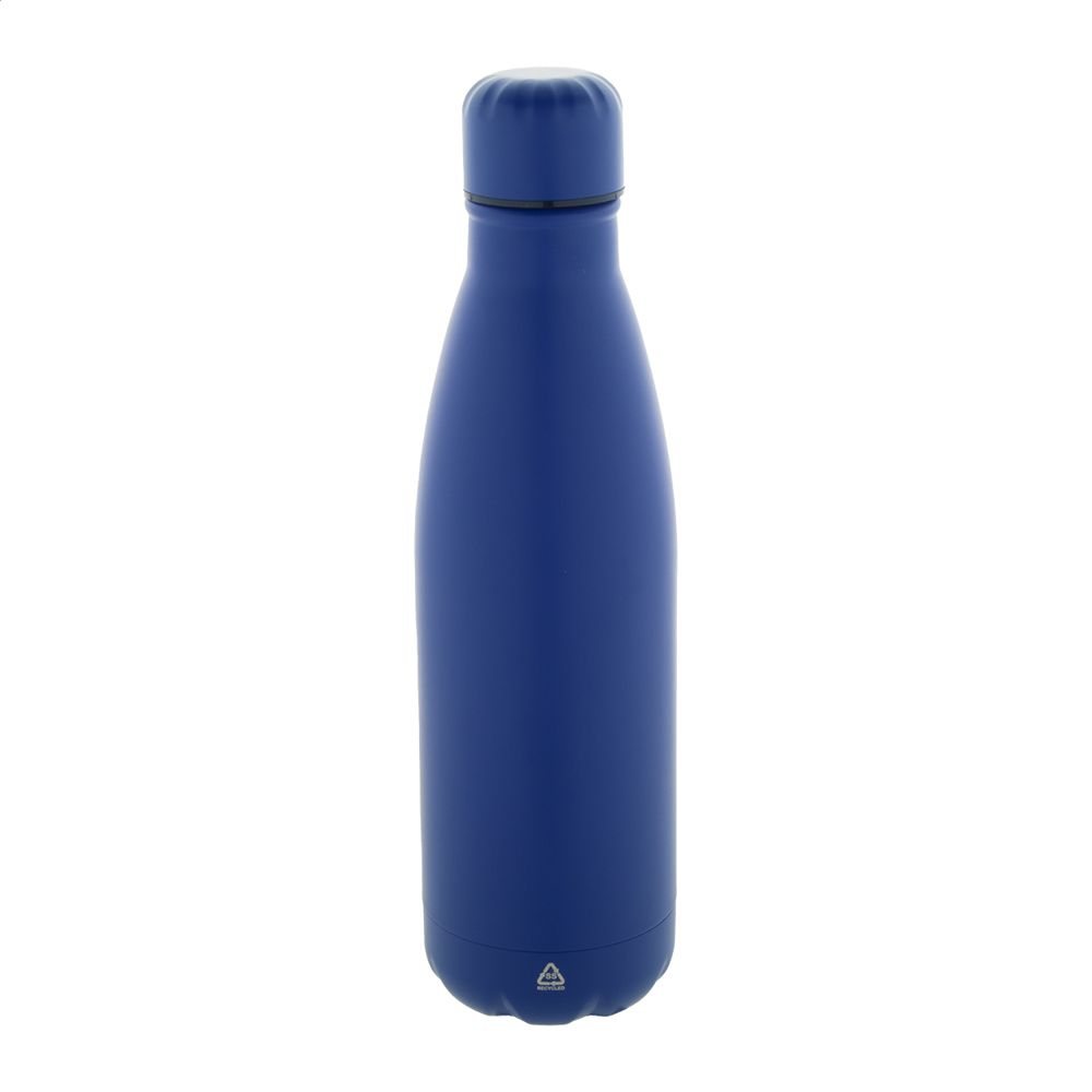 Refill - gerecyclede roestvrijstalen fles - kopen of bedrukken - blauw