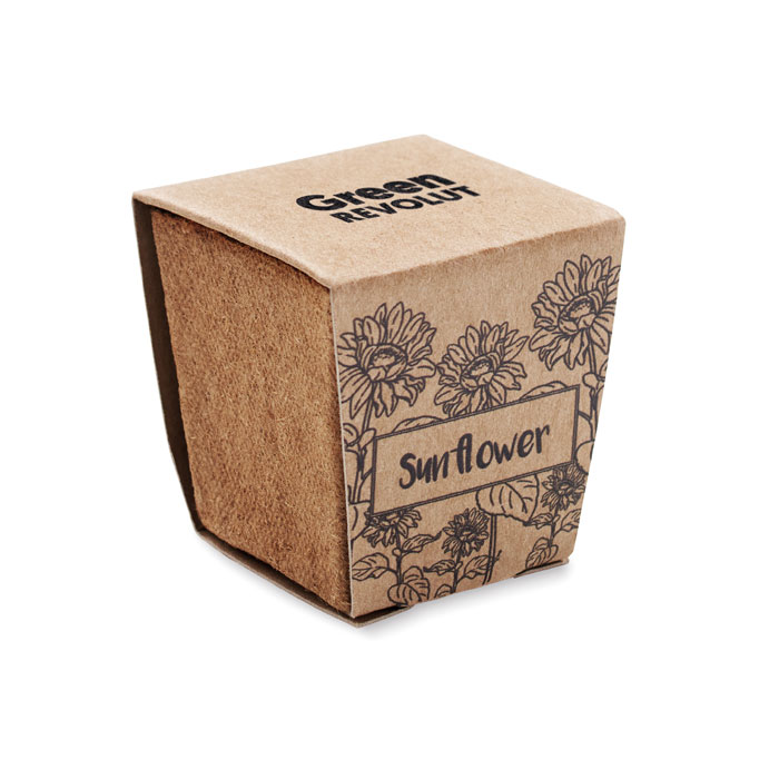 SUNFLOWER KIT - Zonnebloem kweekset - met logo of onbedrukt bestellen