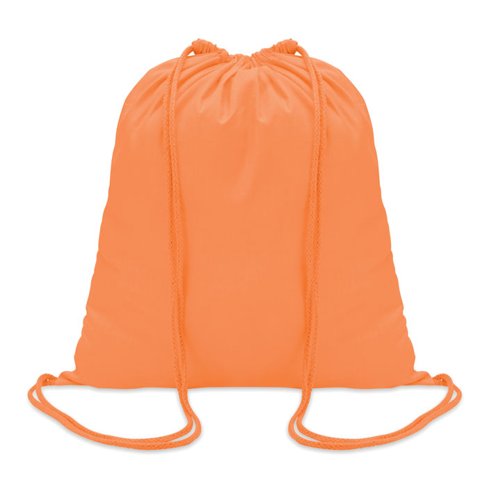 COLORED - Katoenen rugzak - bedrukt of onbedrukt verkrijgbaar - oranje