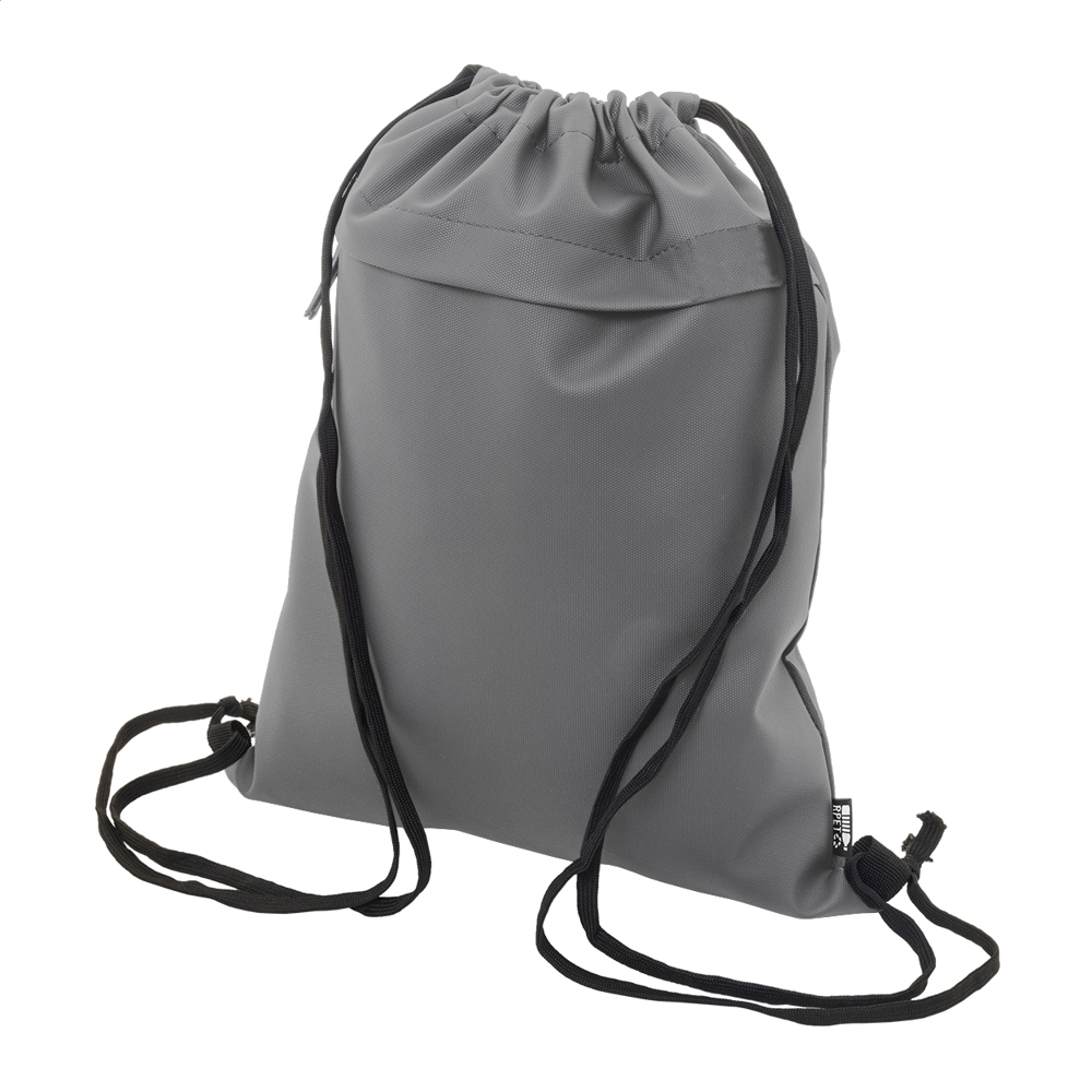 Pudrow - RPET tas met trekkoord - kopen of bedrukken - grijs