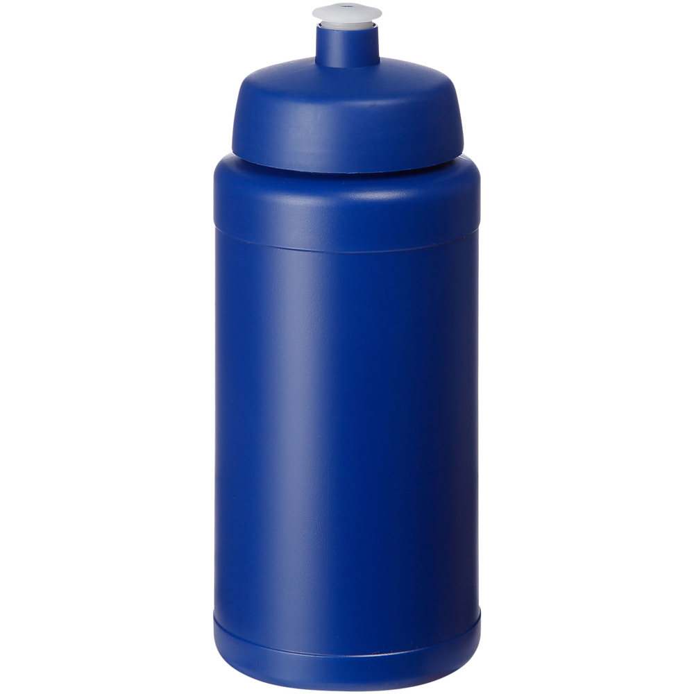 Baseline® Plus 500 ml drinkfles met sportdeksel - met logo of onbedrukt bestellen - Blauw