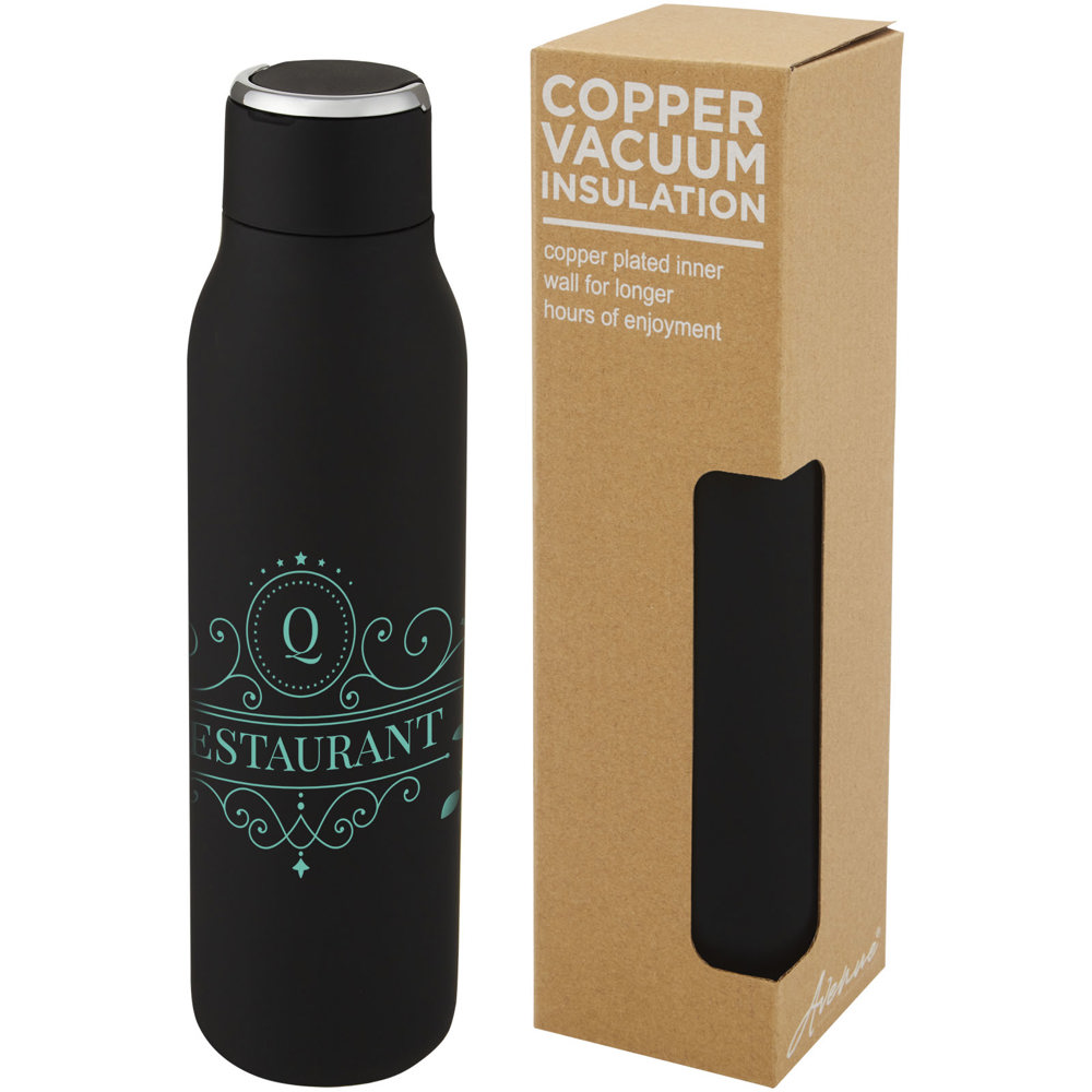 Marka 600 ml koperen vacuüm geïsoleerde fles met metalen lus