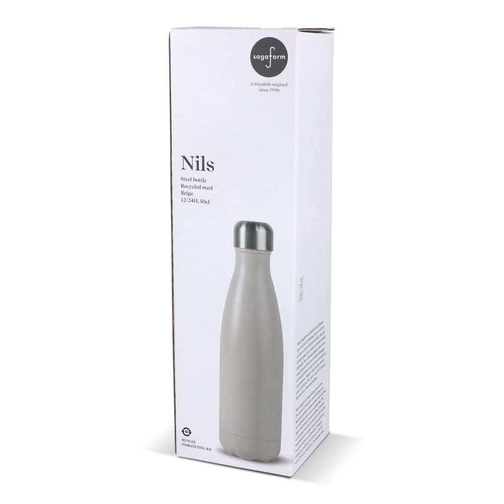 Sagaform Nils stalen fles gepoedercoat 500 ml