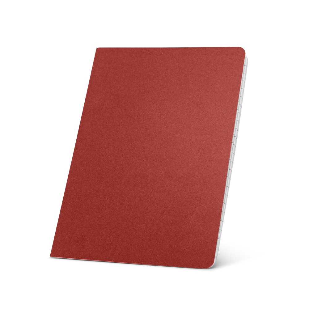 ECOWN. Notitieboekje A5 gelinieerde pagina's - met logo of onbedrukt bestellen - Rood