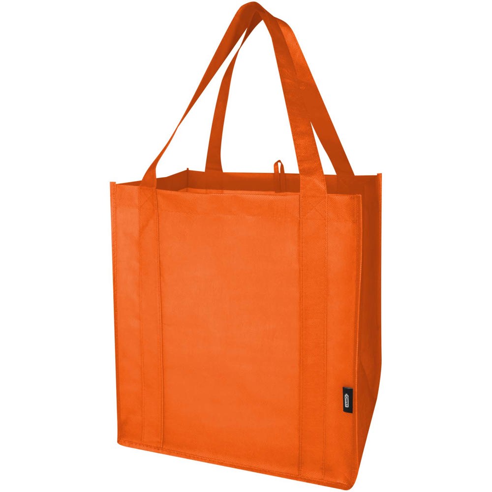Liberty GRS gerecycled non woven draagtas met bodemplaat 29 l - met logo of onbedrukt bestellen - Oranje