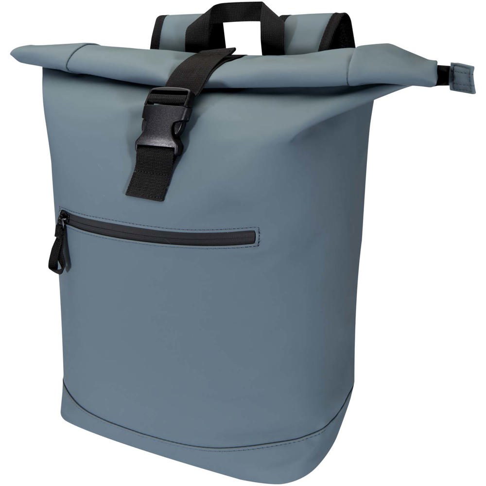 Resi Plus 15 inch GRS gerecyclede roltop rugzak 18 l - voor bedrijven en relatiegeschenken - Hale blauw