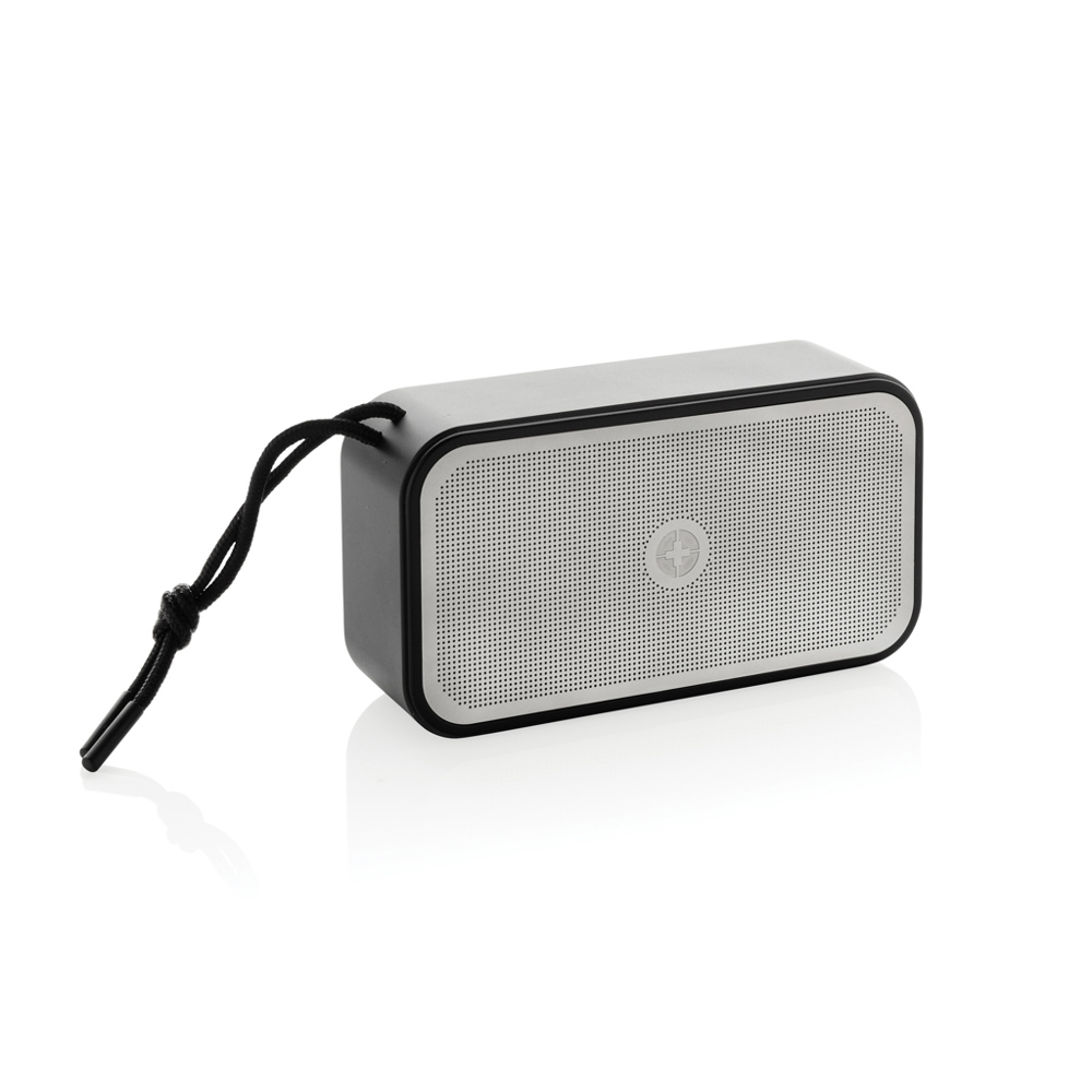 Swiss Peak RCS gerecycled aluminium 10W bass speaker - bedrukt of onbedrukt verkrijgbaar