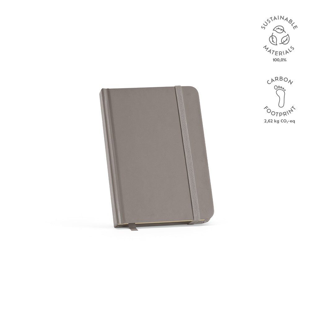 Marquez A6 notitieboek gerecycled papier 70 gsm - voor bedrijven en relatiegeschenken - Grijs