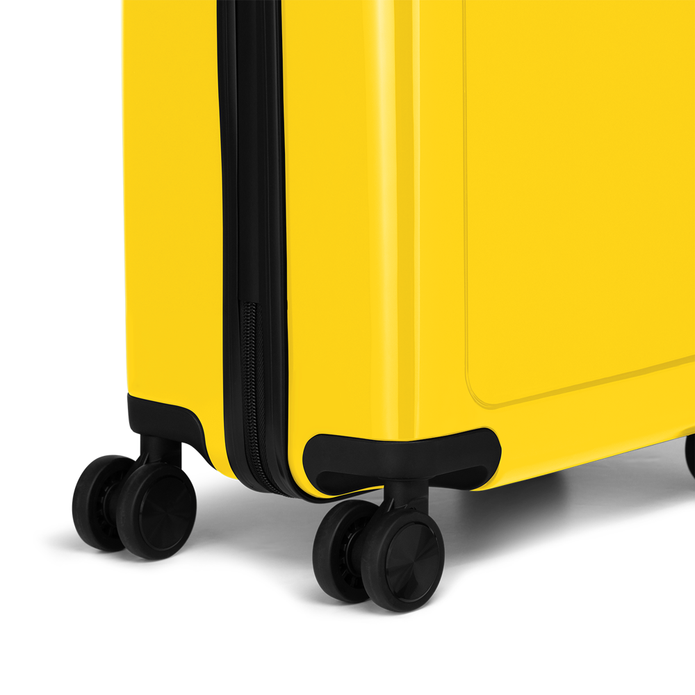STICKERCASE® 20" Handbagage geel - met gepersonaliseerde sticker en/of individuele namen