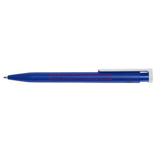 Unix balpen van gerecycled plastic (blauwe inkt)