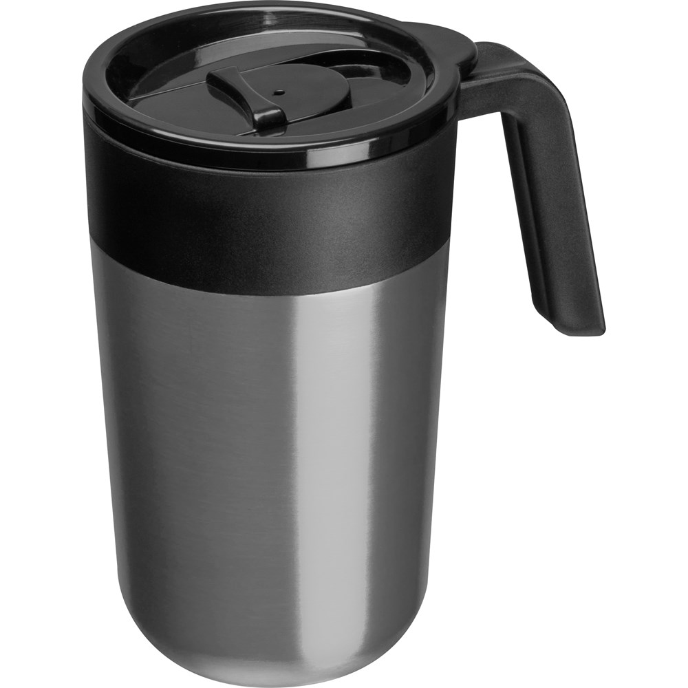 Drinkbeker 400 ml - voor bedrijven en relatiegeschenken - zilvergrijs