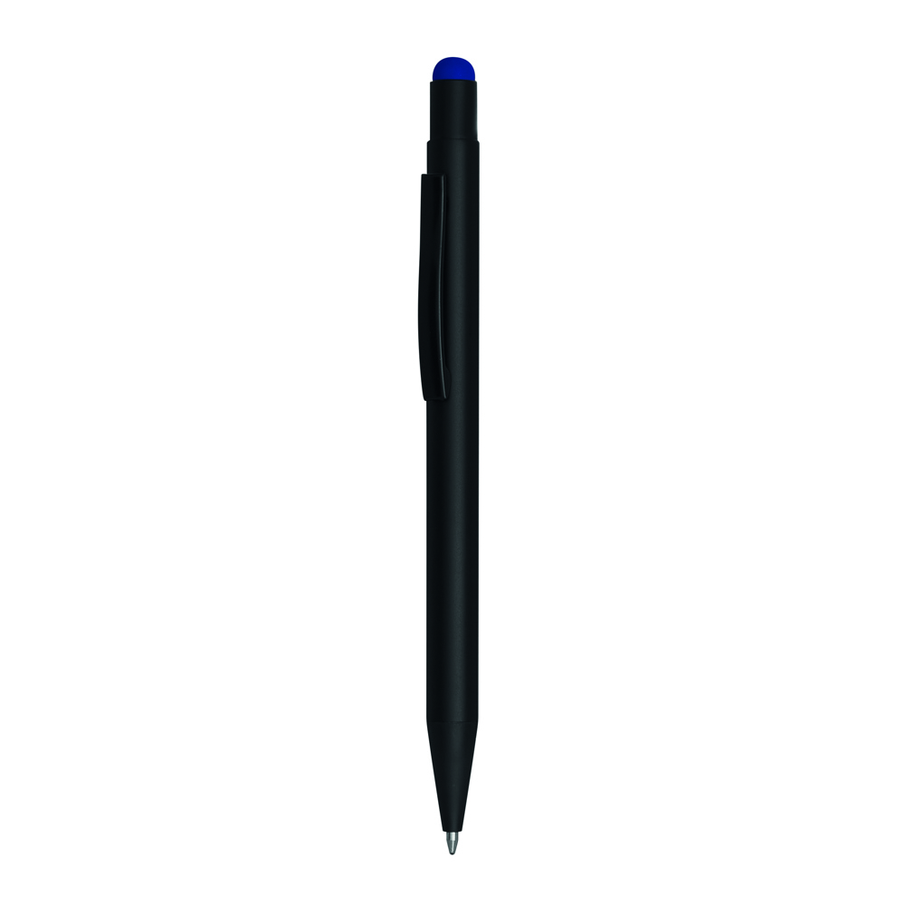 BLACK BEAUTY - Aluminium balpen - met logo of onbedrukt bestellen - Blauw, Zwart