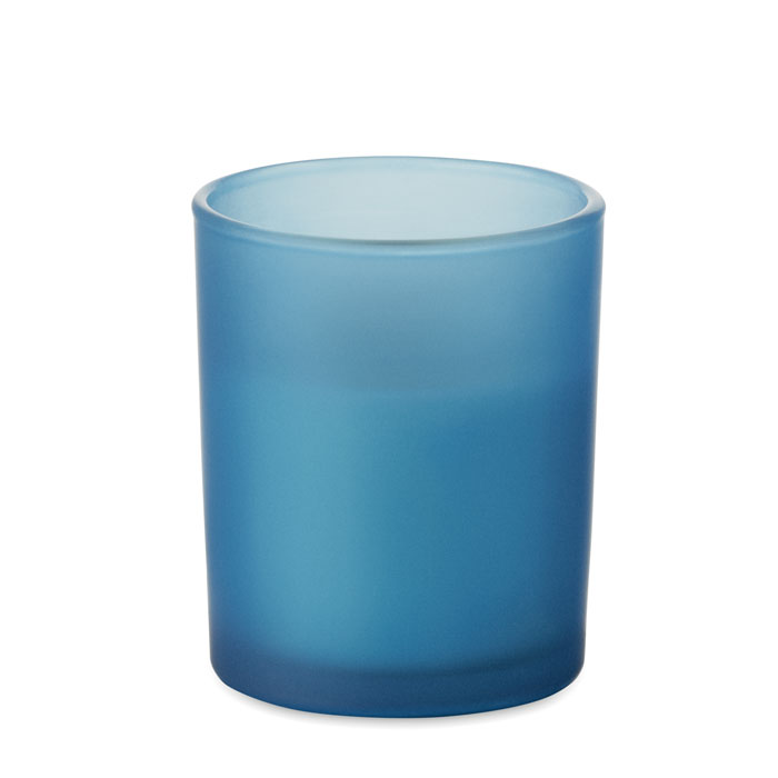 KIVAS WOOD - Plantaardige waskaars 80gr - kopen of bedrukken - blauw