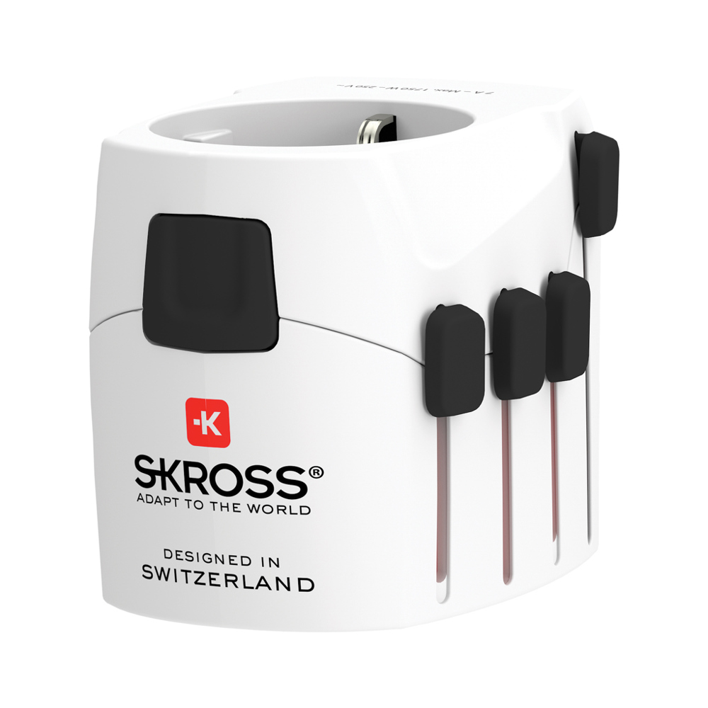 SKROSS Pro 3-polige wereldreisadapter - kopen of bedrukken