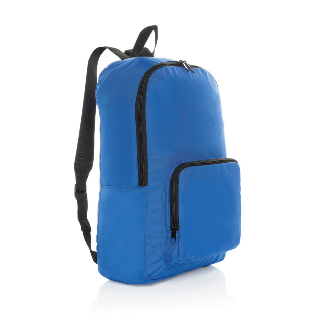 Dillon AWARE™ RPET opvouwbare klassieke rugzak - voor bedrijven en relatiegeschenken - royal blue (± PMS 19-4050 TCX)