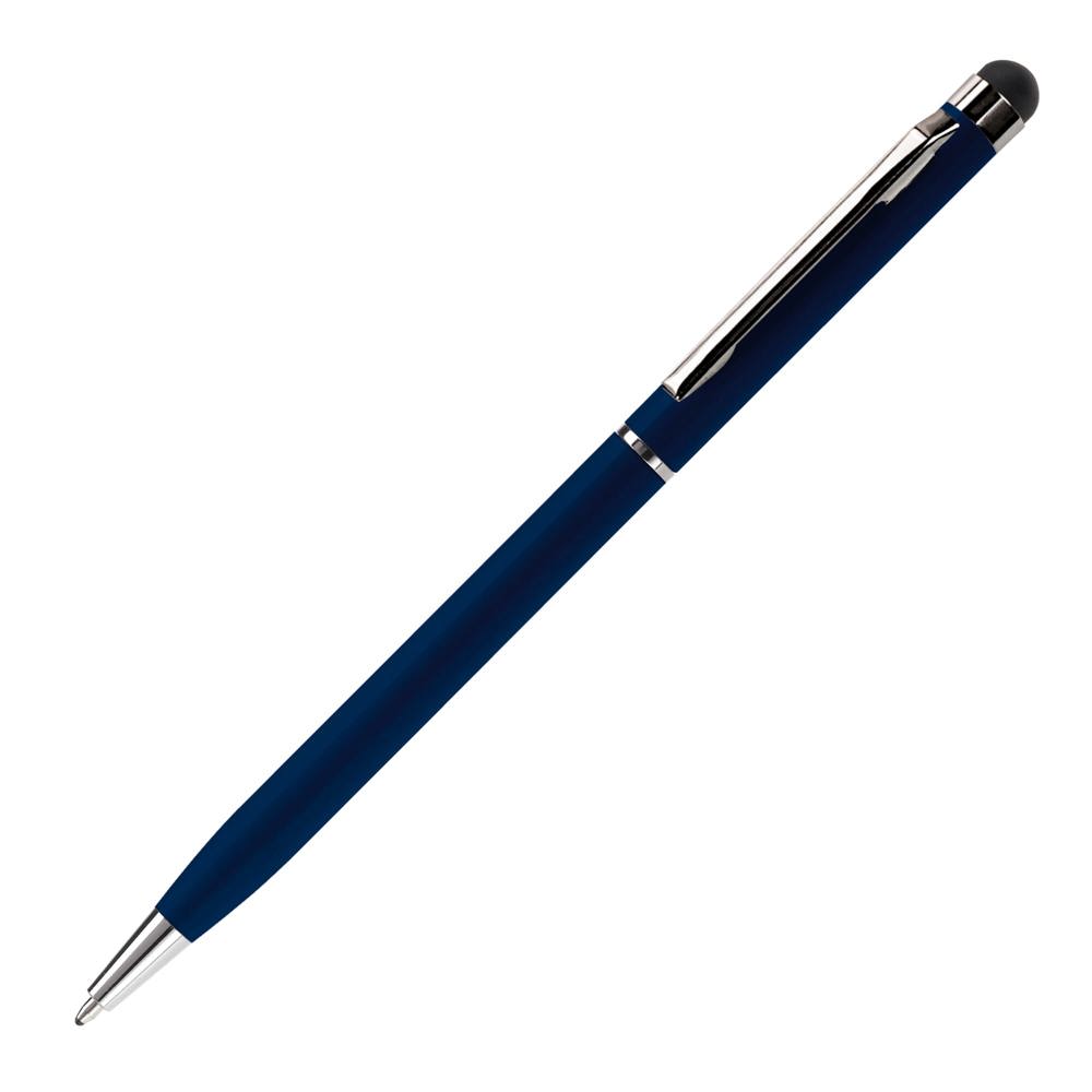 Balpen stylus metaal - bedrukt of onbedrukt verkrijgbaar - donkerblauw