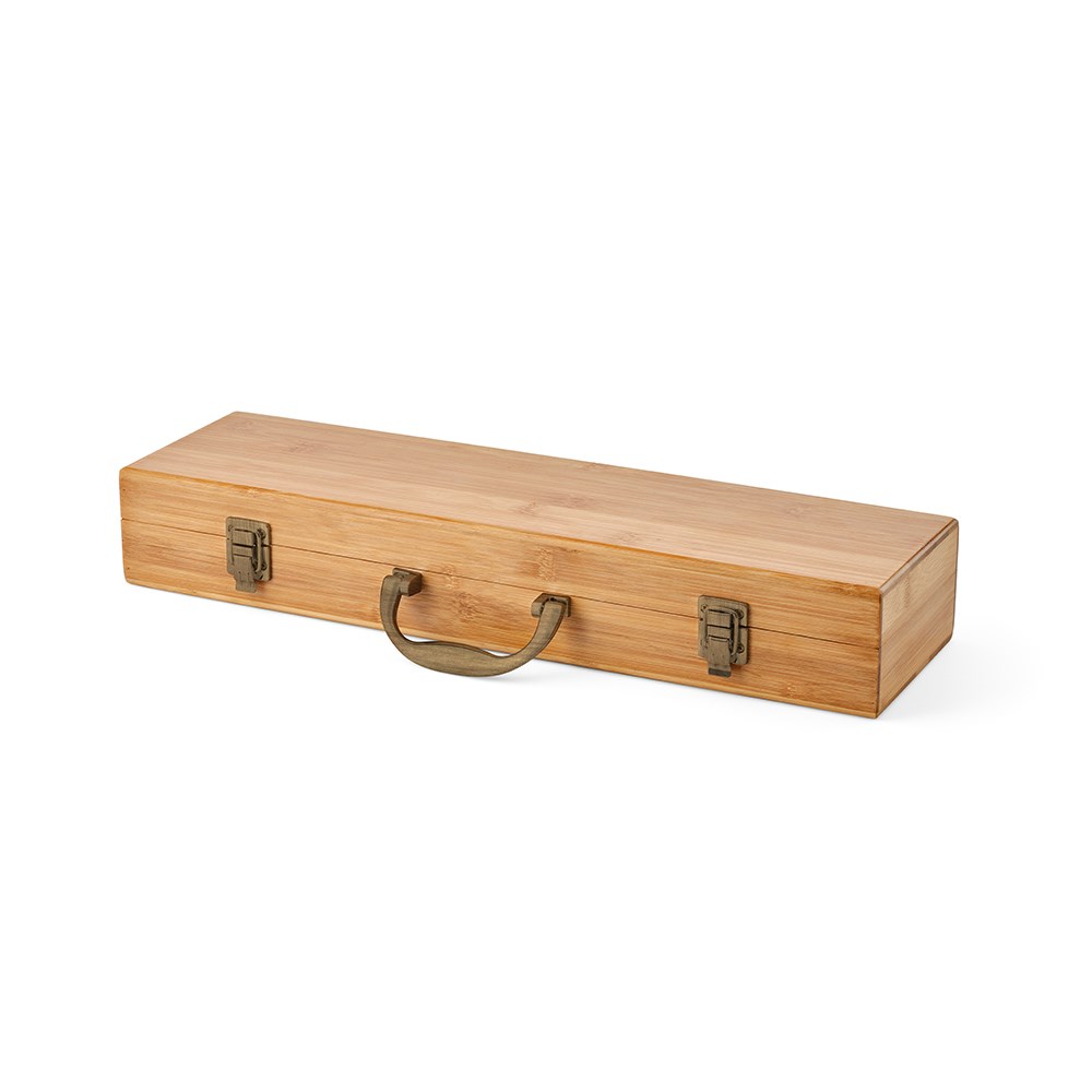 Turner Barbecue Set Bamboe - Natuurlijk