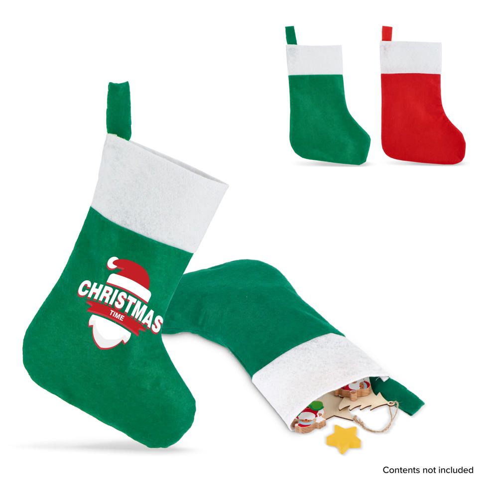 Vilten kerstsok 40 cm - voor bedrijven en relatiegeschenken