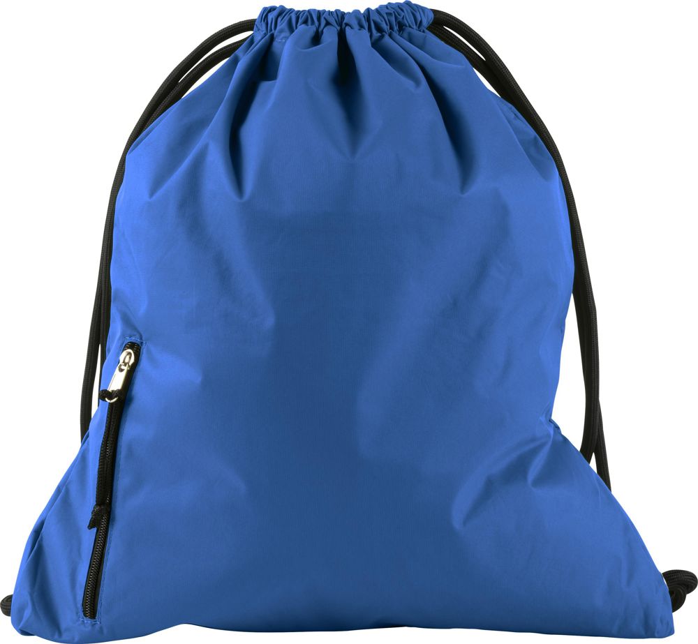 Pongee (190T) trekkoord rugzak Elise - voor bedrijven en relatiegeschenken - kobaltblauw