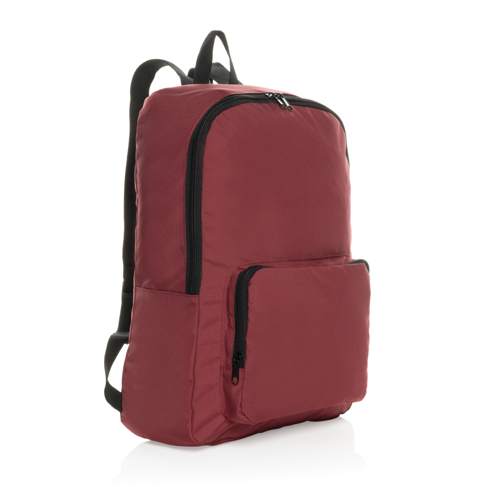 Dillon AWARE™ RPET opvouwbare klassieke rugzak - voor bedrijven en relatiegeschenken - rood (± PMS 19-1934 TCX)