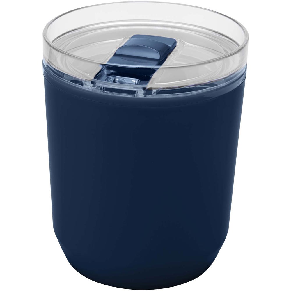 Hudson 180 ml dubbelwandige beker van gerecycled plastic