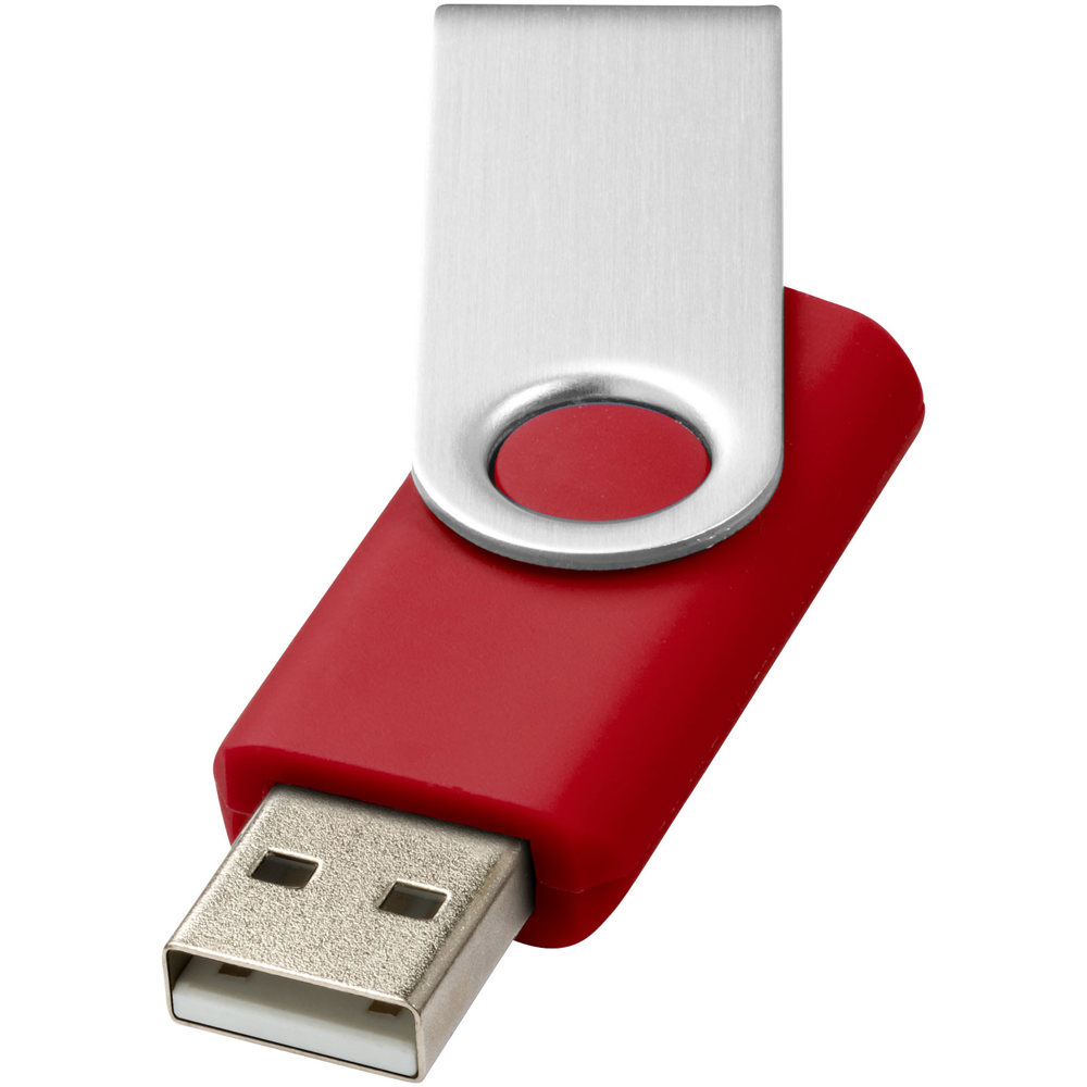 Rotate-basic USB 2GB - kopen of bedrukken - Rood, Zilver