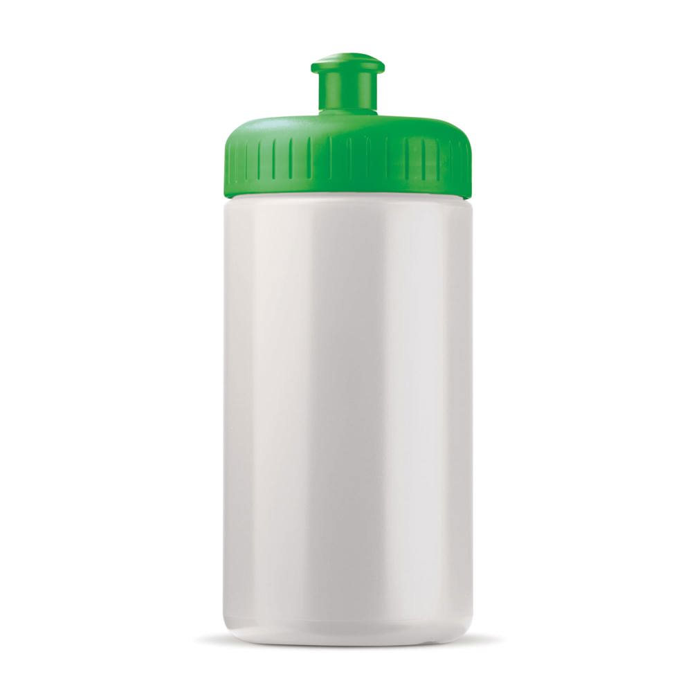 Sportbidon classic 500ml - bedrukt of onbedrukt verkrijgbaar - Wit / Groen