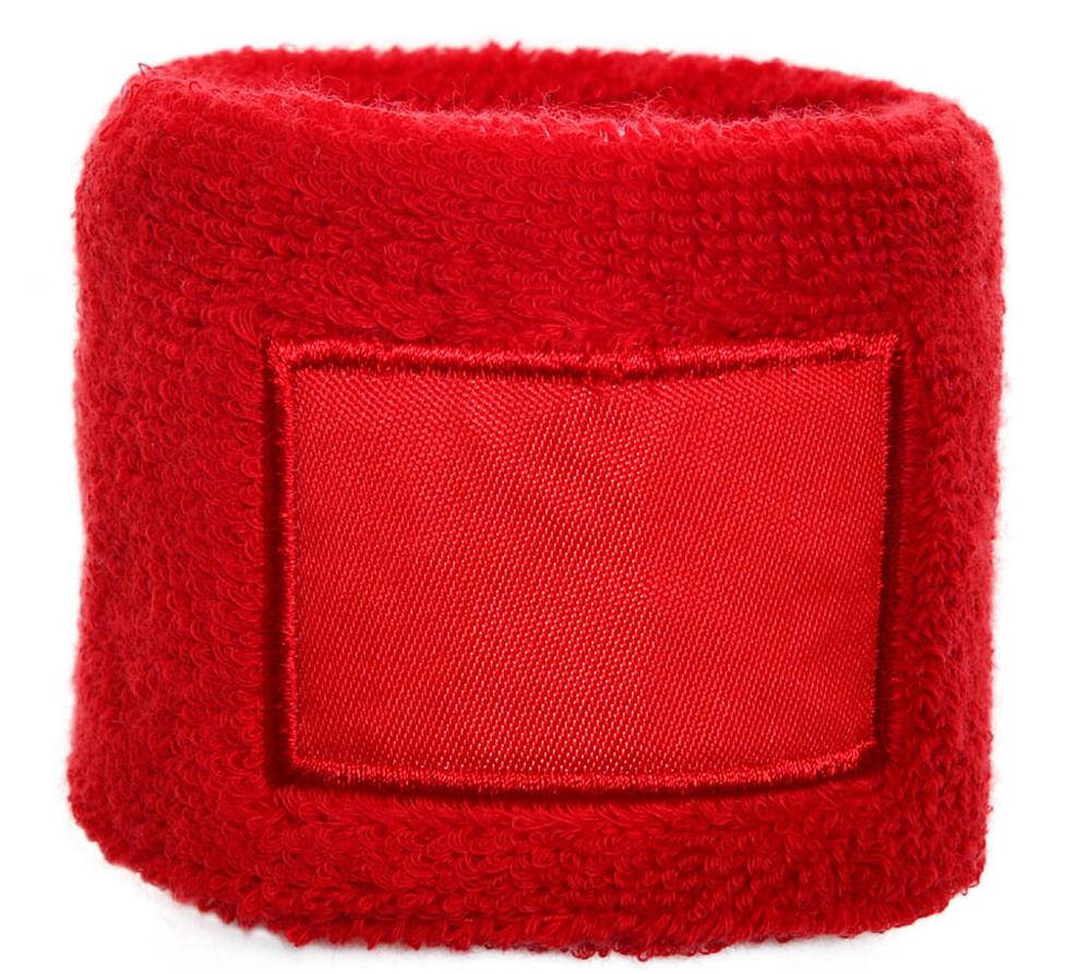 Polsband met label - met logo of onbedrukt bestellen - Rood (PMS 199c) / Rood
