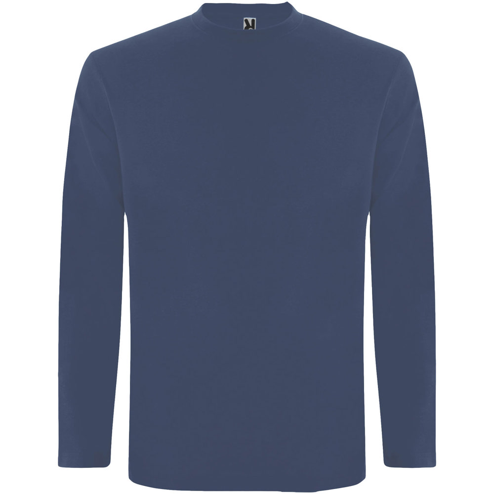 Extreme herenshirt met lange mouwen - bedrukt of onbedrukt verkrijgbaar - denim blauw