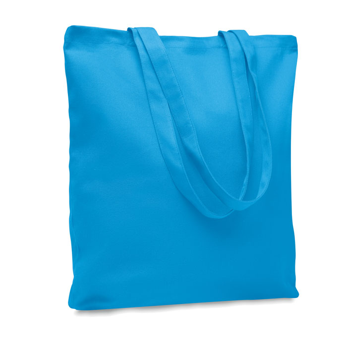 RASSA COLOURED - Stevige canvas boodschappentas - voor bedrijven en relatiegeschenken - turquoise