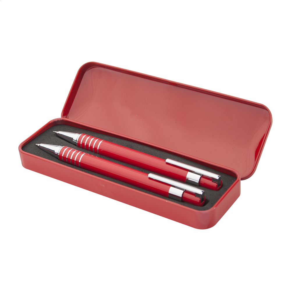 Twinox - pen en potlood set - bedrukt of onbedrukt verkrijgbaar - Rood