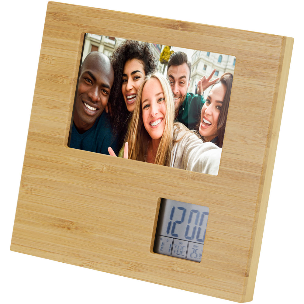 Sasa bamboe fotolijst met thermometer - kopen of bedrukken