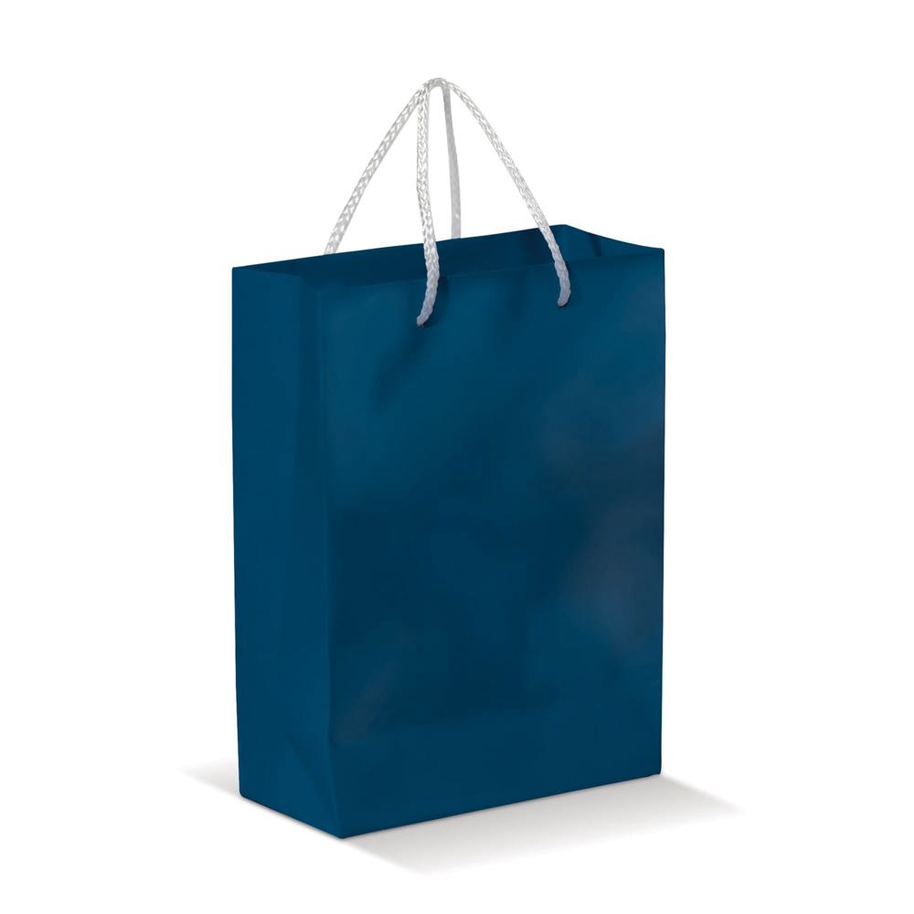 Draagtas papier klein 200g/m2 - kopen of bedrukken - Donkerblauw