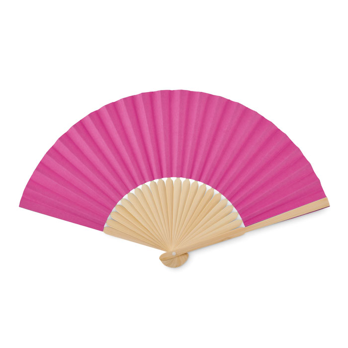 FANNY PAPER - Waaier bamboe - met logo of onbedrukt bestellen - fuchsia