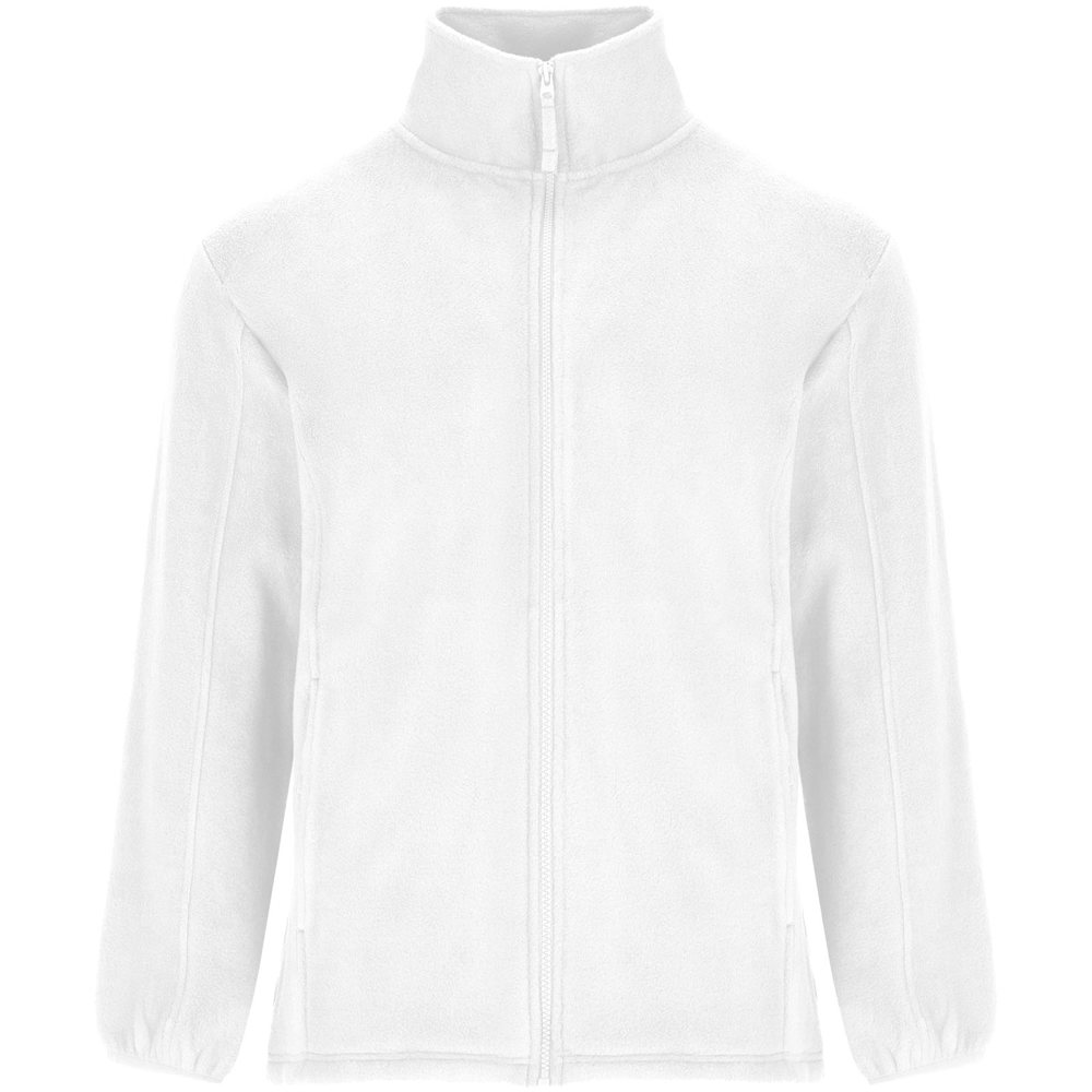 Artic fleece herenjack met volledige rits - voor bedrijven en relatiegeschenken - wit
