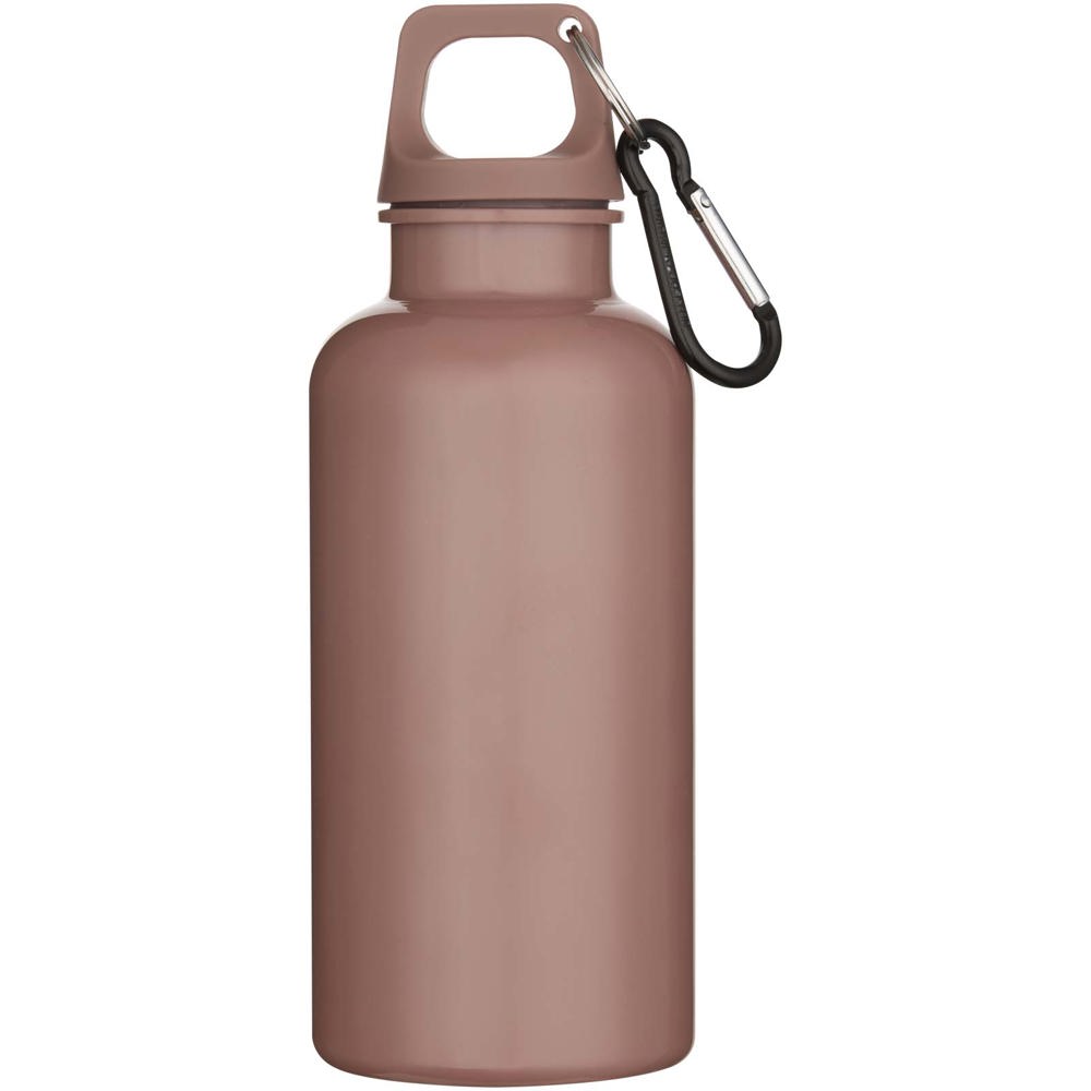 Oregon 400 ml effen waterfles van RCS gecertificeerd gerecycled plastic met karabijnhaak 
