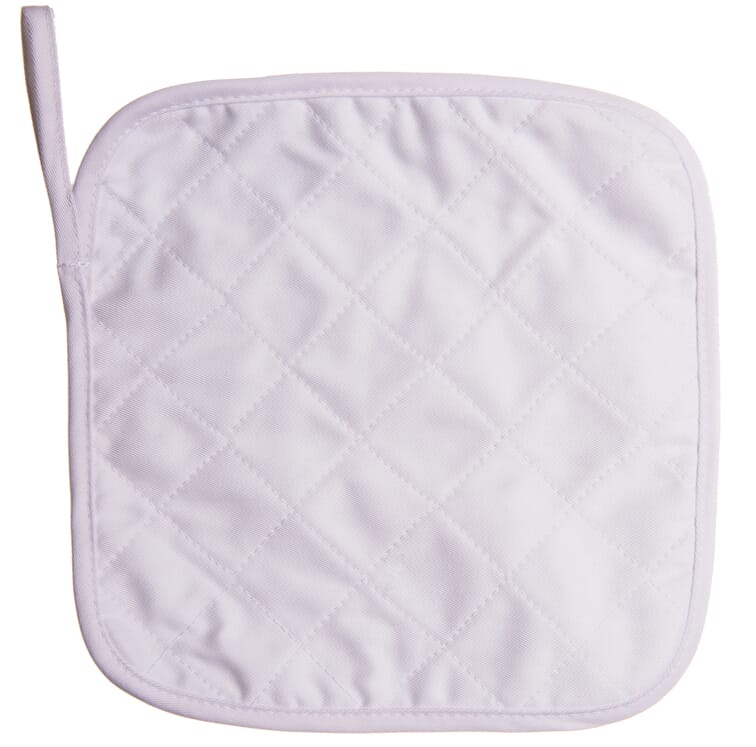 Pannenlap 23x23 cm - met logo of onbedrukt bestellen - Wit (WHITE) / Wit